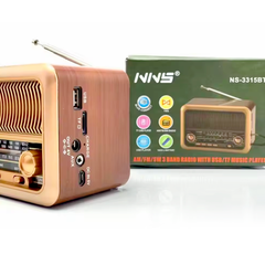 RADIO VINTAGE RETRO CON USB Y BT NNS NS-3315BT
